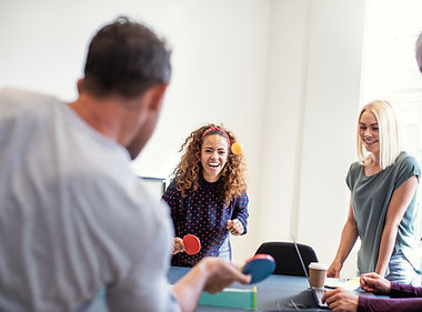 Playing Table Tennis