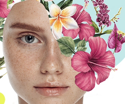 Floral Face Artwork