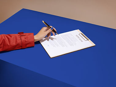 Document de signature du presse-papiers