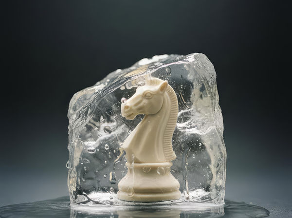 Chess Knight Encased