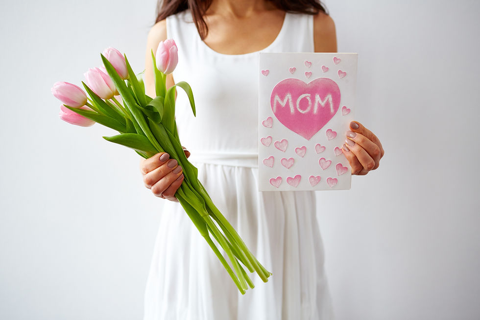 Geschenkpräsentation für Mama