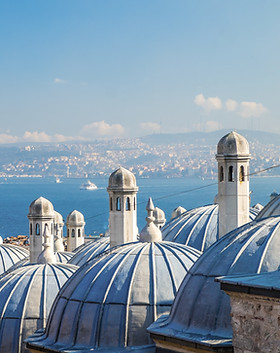 Istanbul vue d'un dôme