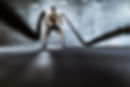 Man Training with Ropes