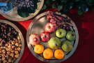 Frutta nei piatti