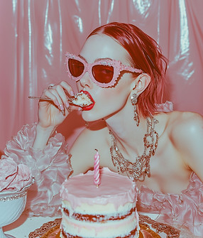 Pink Birthday Scene