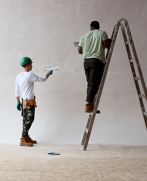 Construction Workers Painting