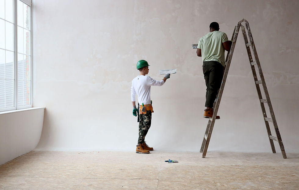 Construction Workers Painting