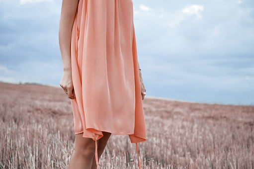 Robe couleur pêche