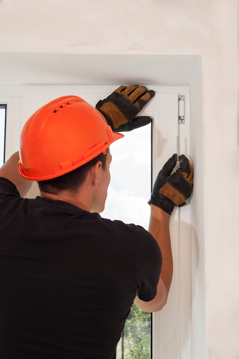 male construction sets of metal and plastic window