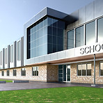 Modern School Building