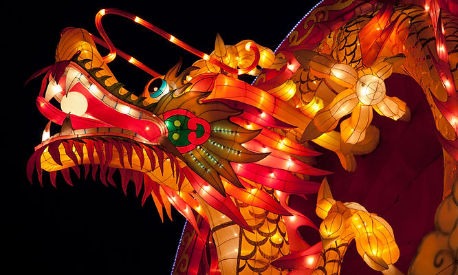 Illuminated Dragon Sculpture