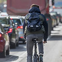 Man on His Bike
