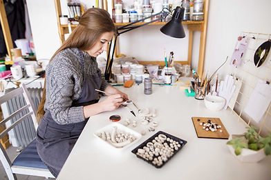 Artist Crafting Jewelry
