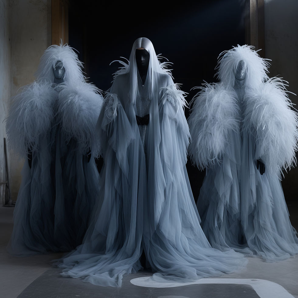 Elegant Feathered Figures