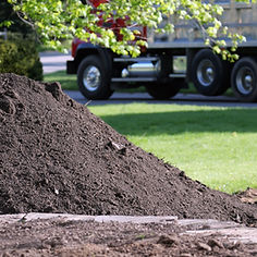 A pile of topsoil