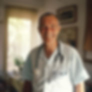 Smiling male doctor