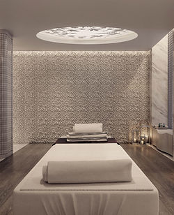 Modern spa treatment room