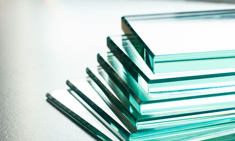 Glass slabs stack