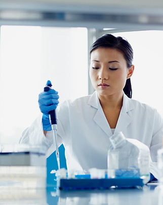 Scientist Pipetting