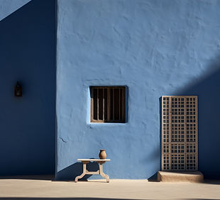 Blue Wall Exterior