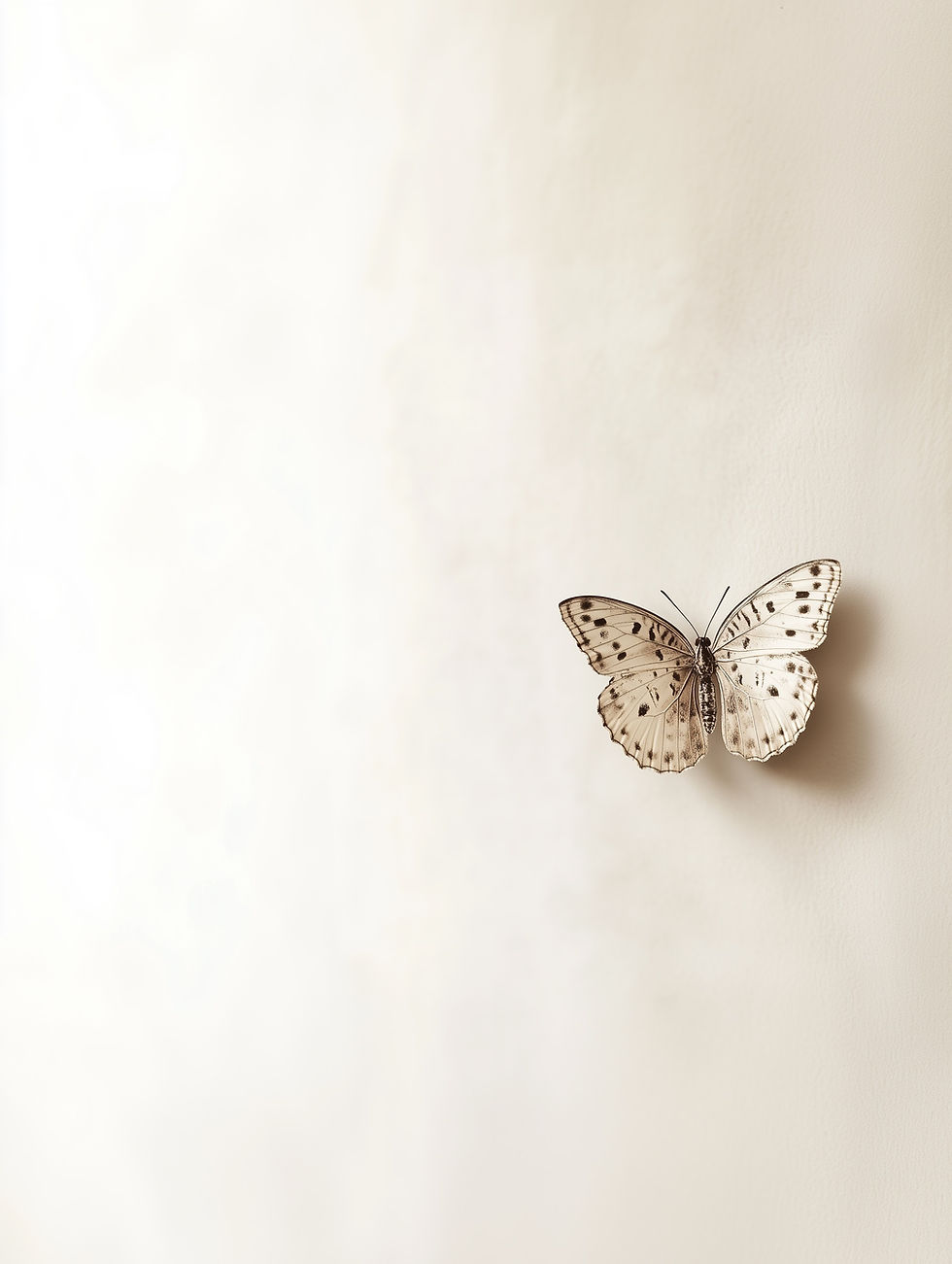 Schmetterling an der Wand