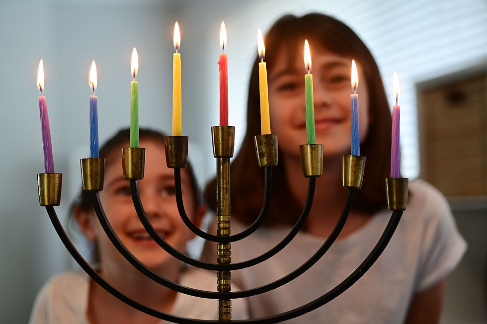 Menorah With Candles