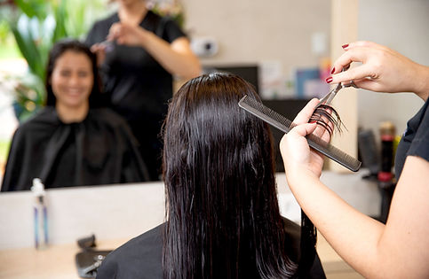 Séance de coupe de cheveux