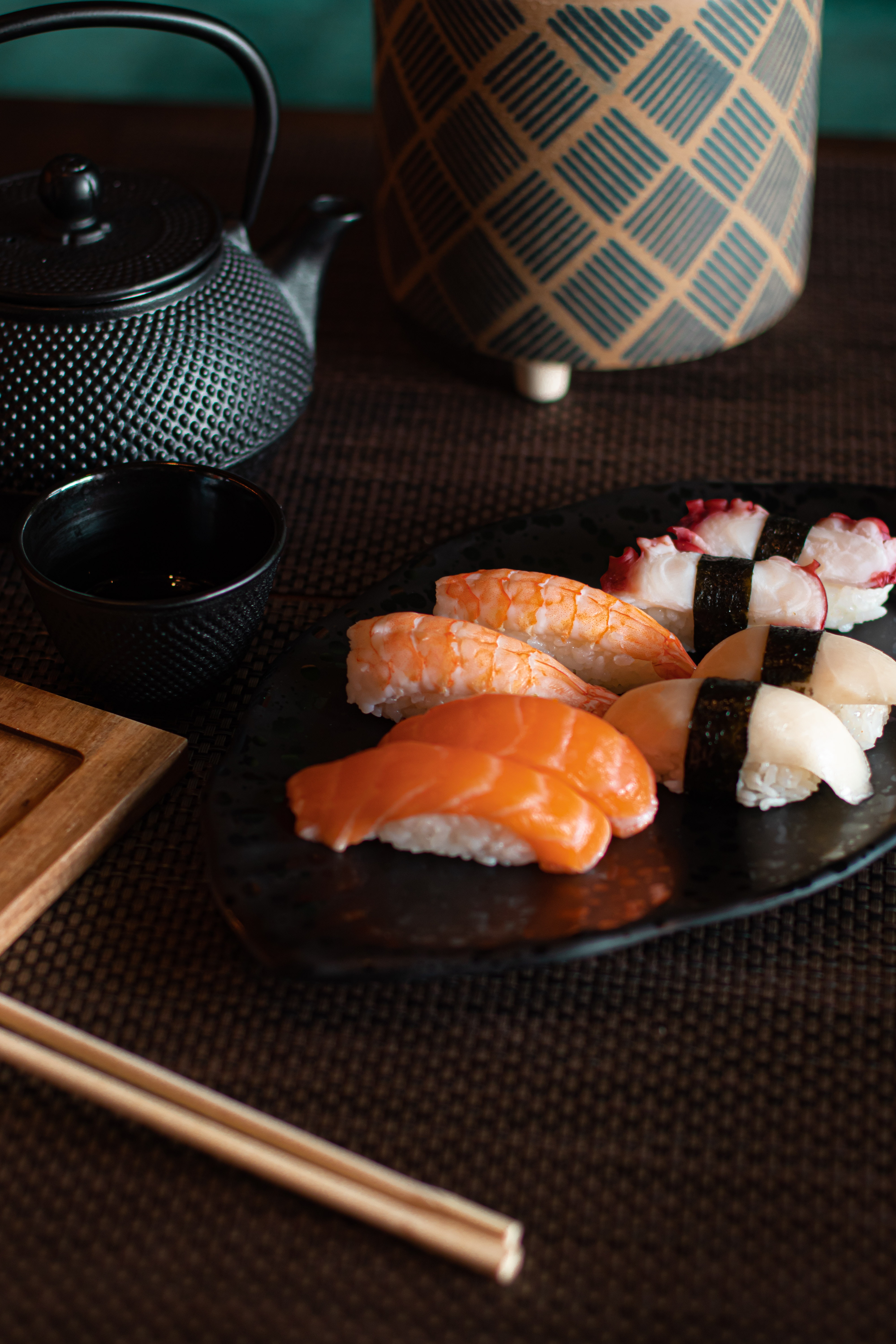 Arranged Food and Objects