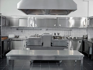 Modern stainless steel kitchen