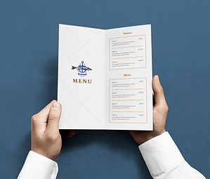 Menu de sal marinho