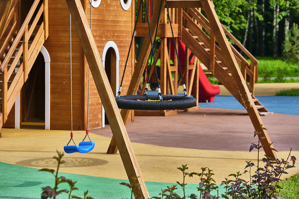 kids playground in garden