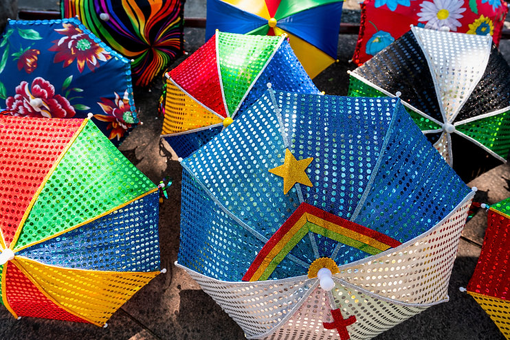 Decorated Umbrellas