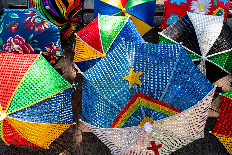 Decorated Umbrellas