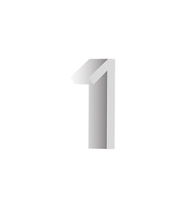 太字の数字「1」デザイン