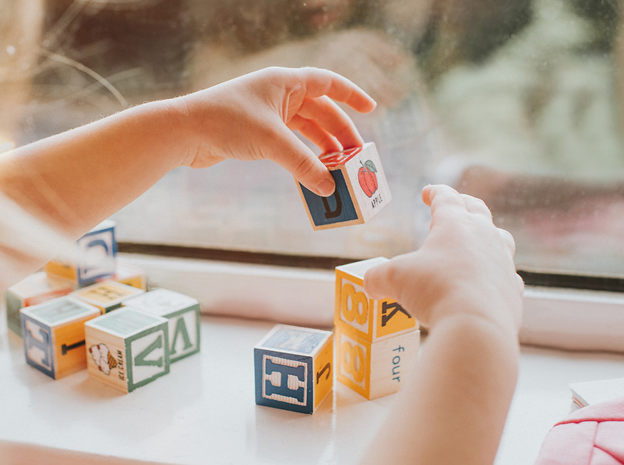 Child Playing Blocks