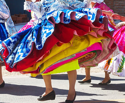 Faldas de baile peruanas