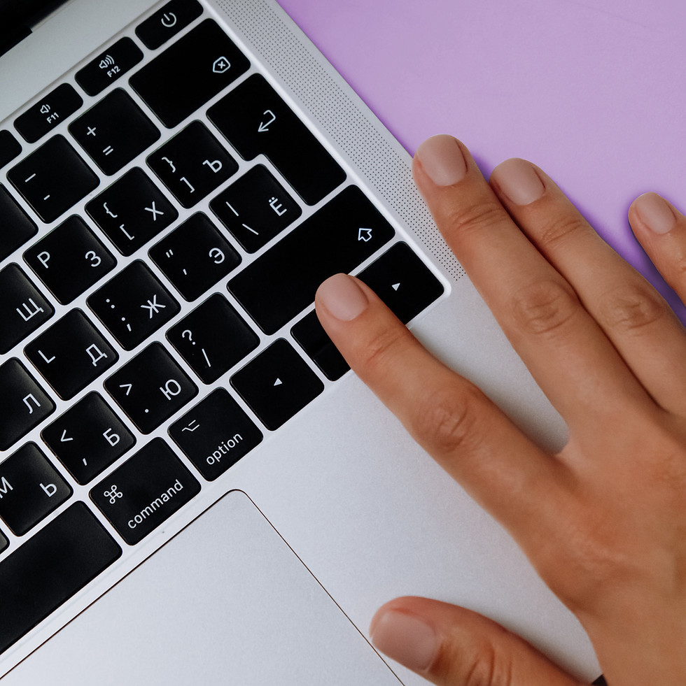 Hand on Keyboard