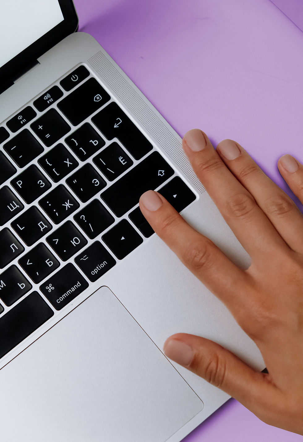 Hand on Keyboard