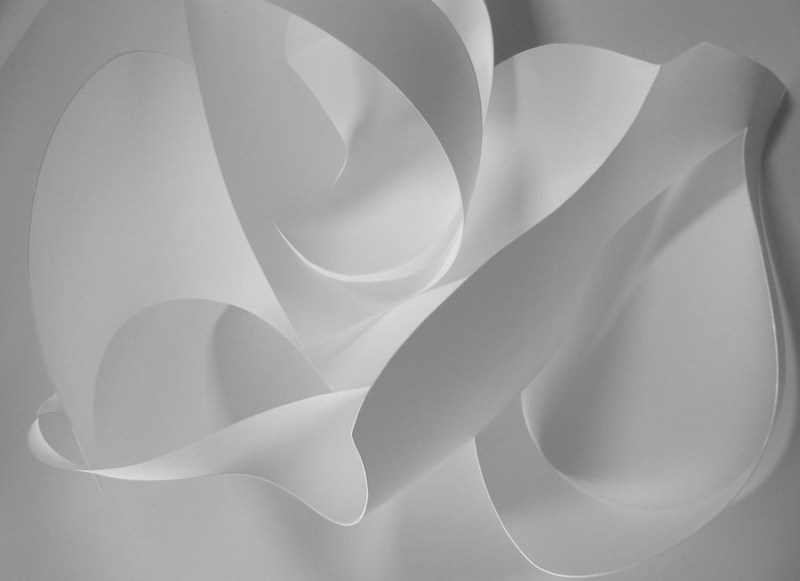 Abstract White Sculpture