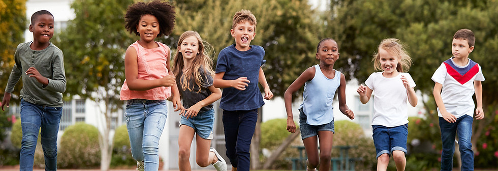 Children Running Outdoors