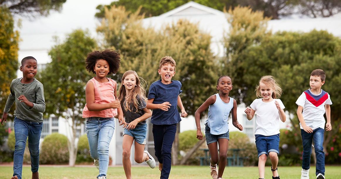 Children Running Outdoors