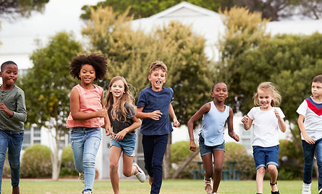 Children Running Outdoors