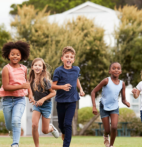 Children Running Outdoors