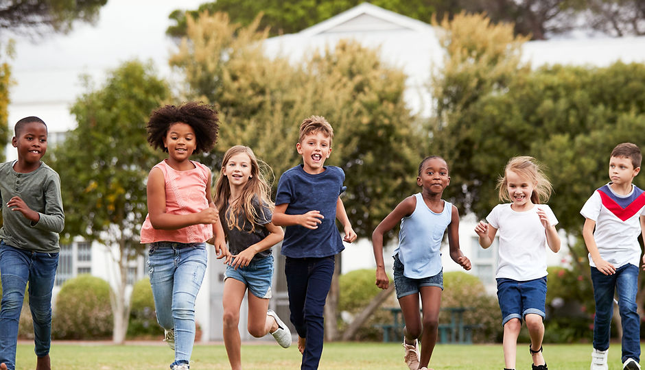 Children Running Outdoors