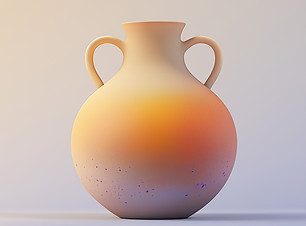Gradient Ceramic Vase
