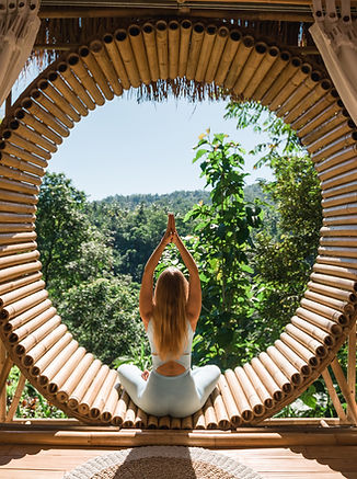 Woman Meditating in Nature