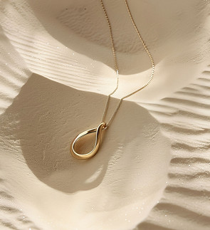 Gold Necklace Display