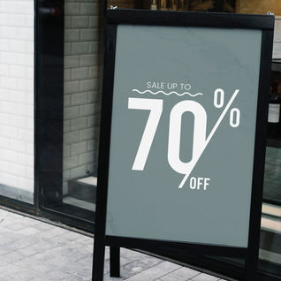 Sale Sign Display: Media by WiX