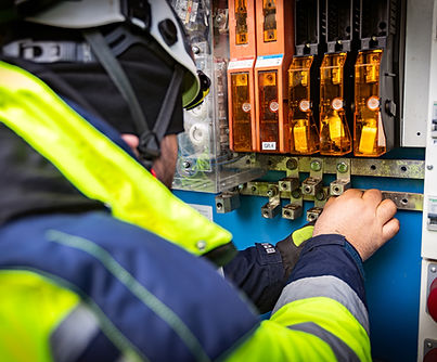 Panel de trabajo del electricista
