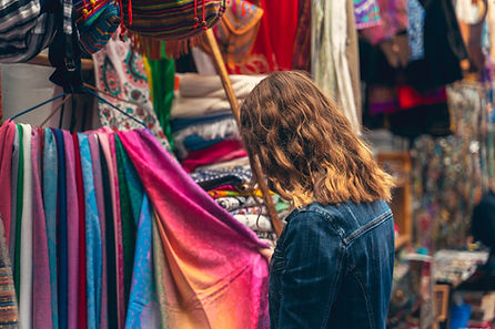Marché textile